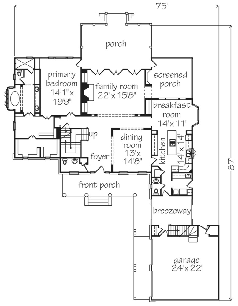 Crabapple Cottage Alternate Main Floor