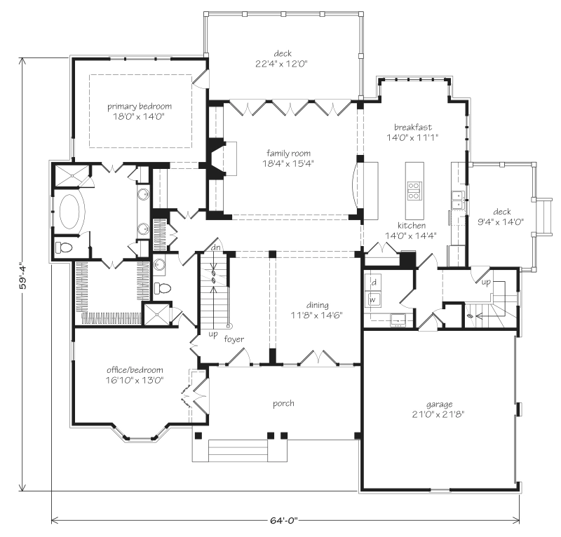 Brookwood Cottage Main Floor