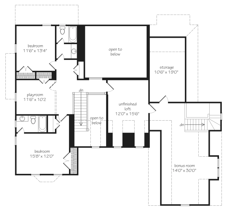 Brookwood Cottage Upper Floor