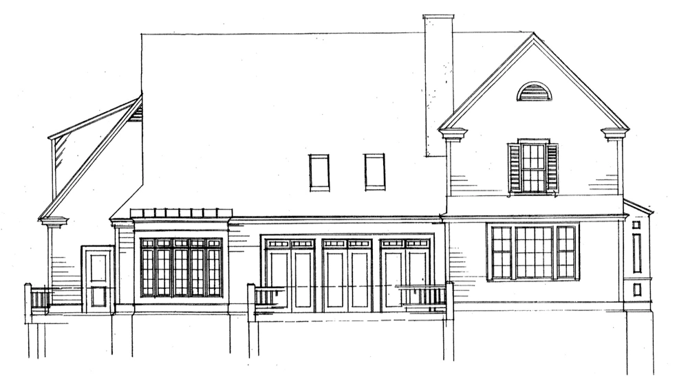 Brookwood Cottage Rear Elevation