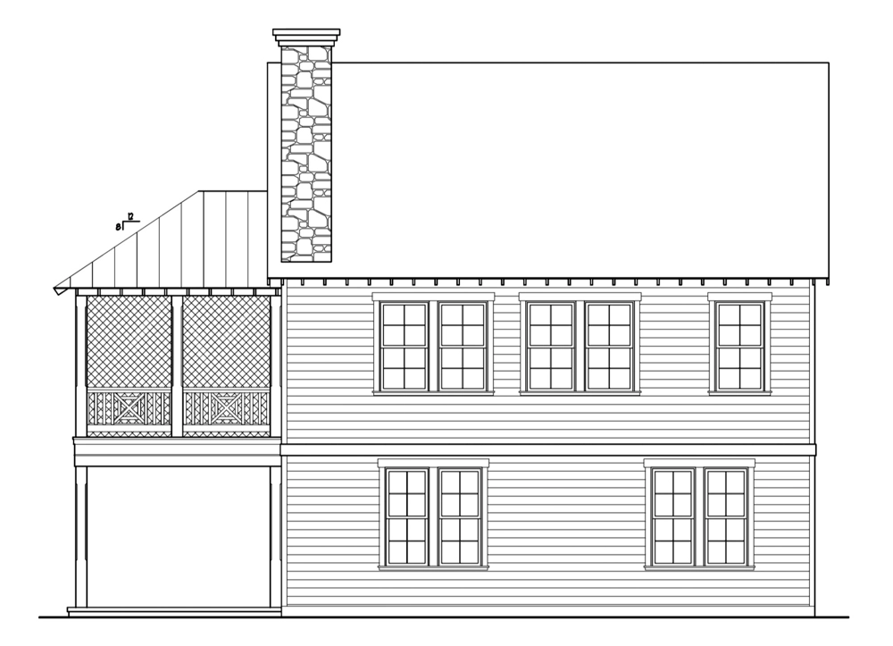 Cricket Cottage Rear Elevation
