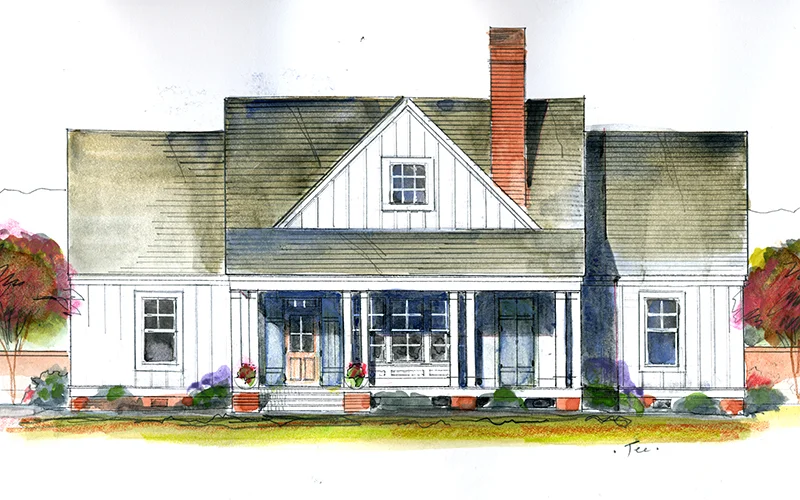 Magnolia Cottage - Front Rendering