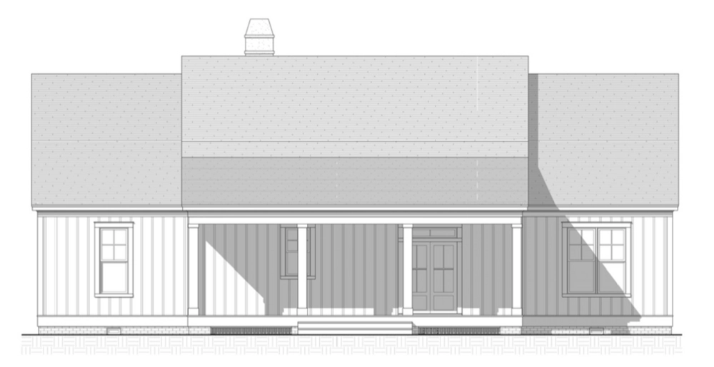 Magnolia Cottage - Rear Elevation