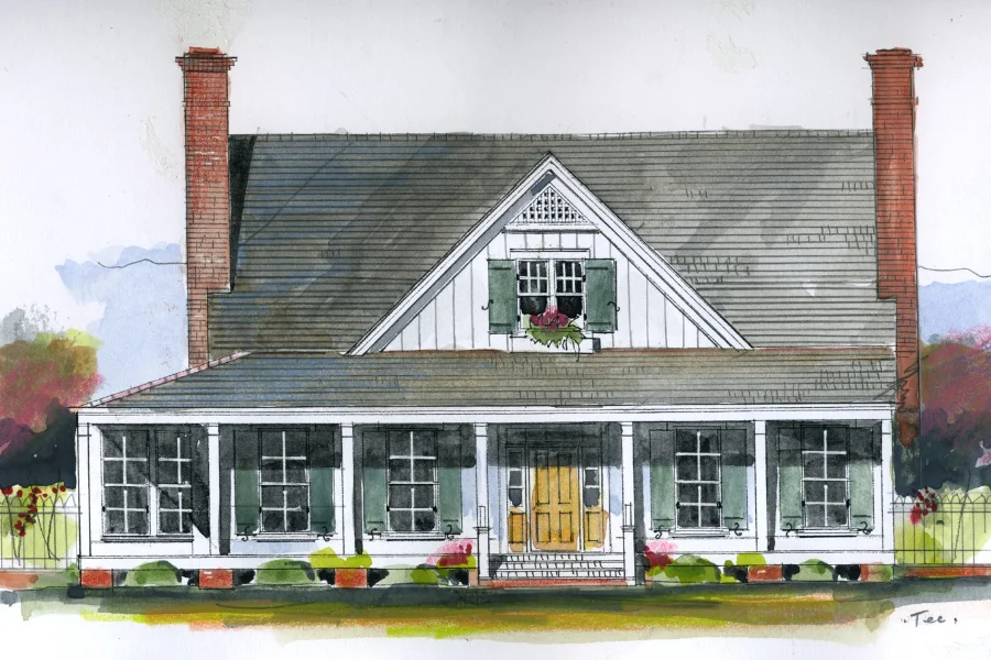 Brandon Hall Front Color Rendering