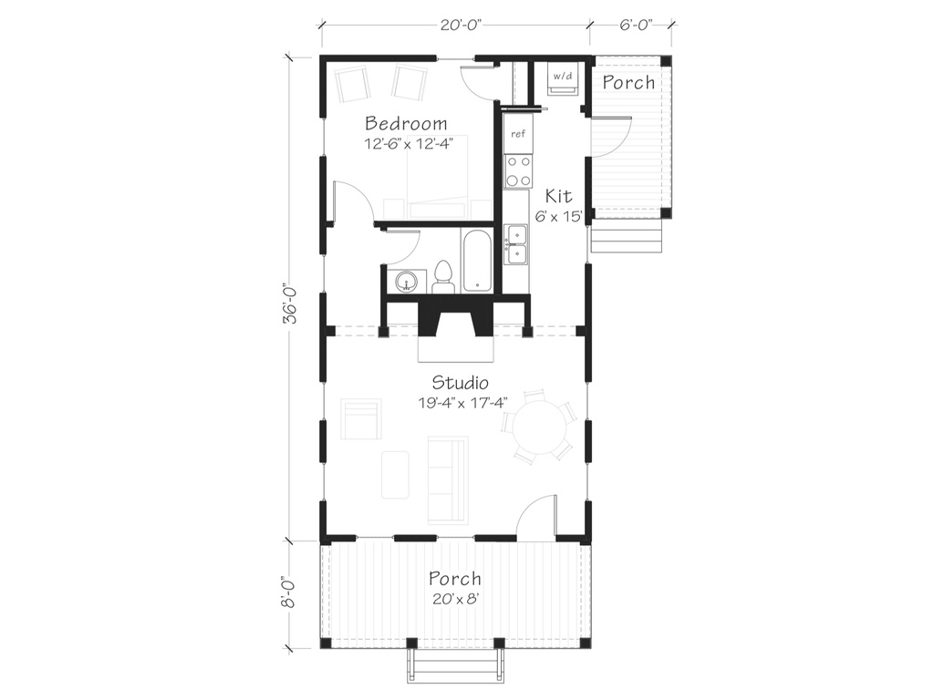 Guest Cottage Floor Plan