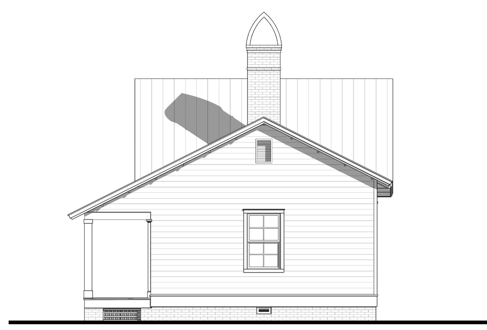 Guest Cottage - Rear Elevation