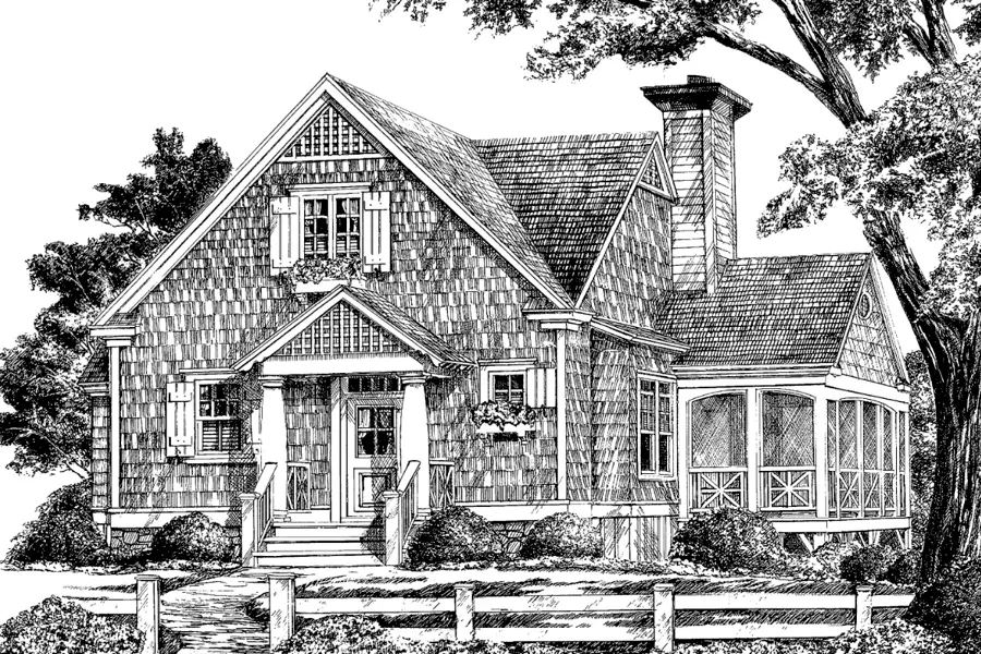 Foxglove Cottage Front Rendering