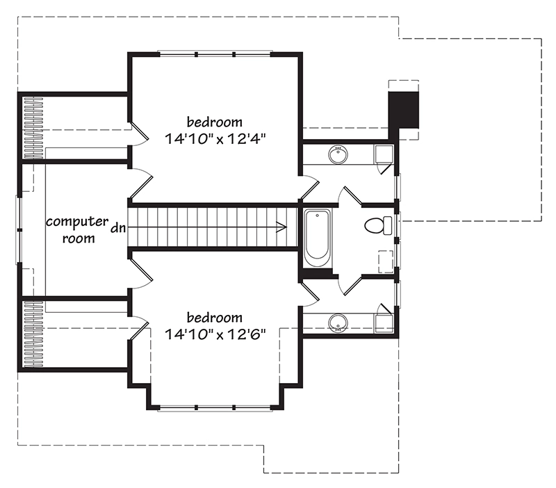 Wisteria Cottage Upper Floor