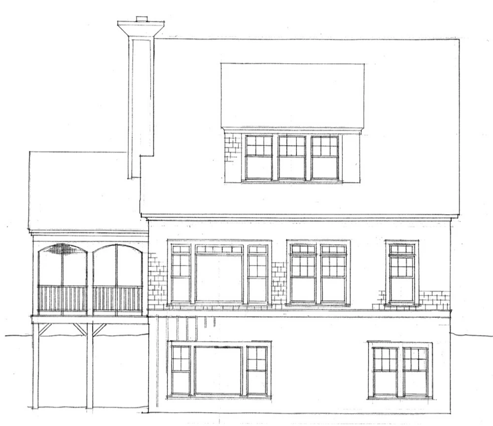 Wisteria Cottage Rear Elevation
