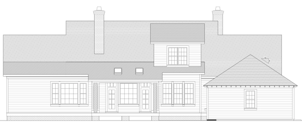 Sand Mountain House Rear Elevation