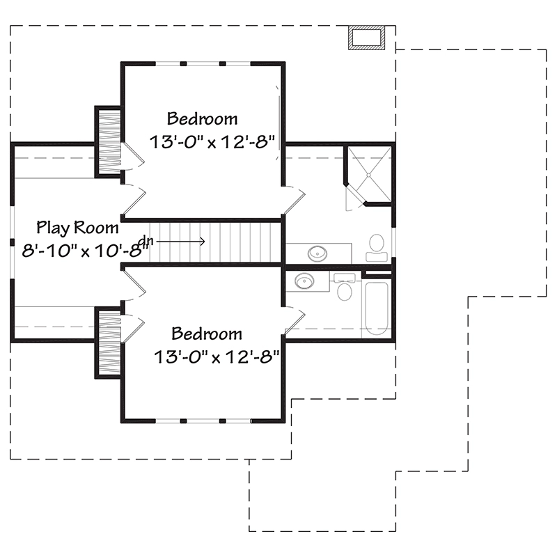 Skitter Creek Cottage Upper Floor