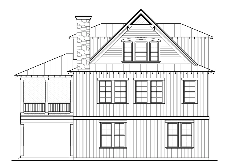 Shad Shack Retreat Rear Elevation