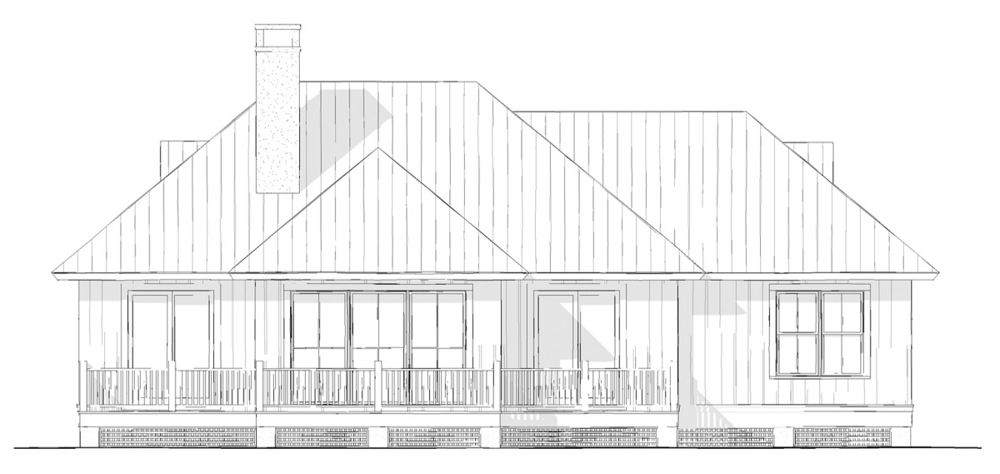 St. George Cottage Rear Elevation