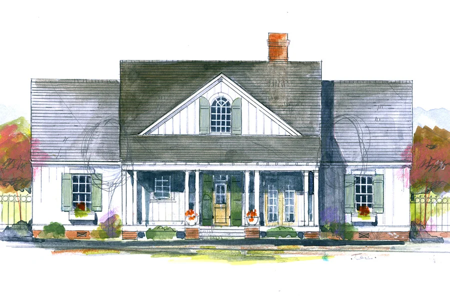 Wisteria Lane Front Color Rendering