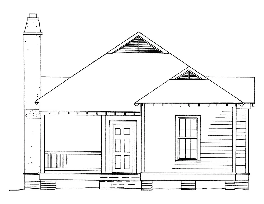 Pine Haven - Rear Elevation