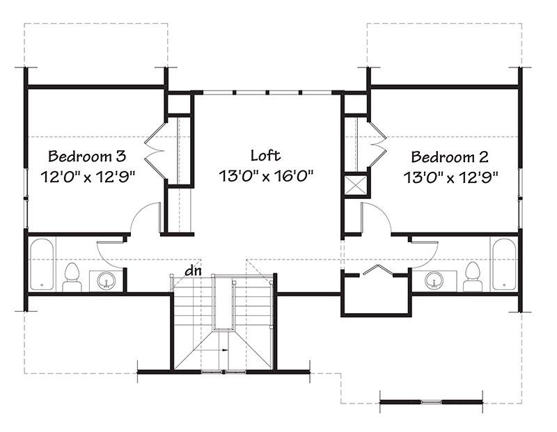 May Isle Cottage - Upper Floor Plan