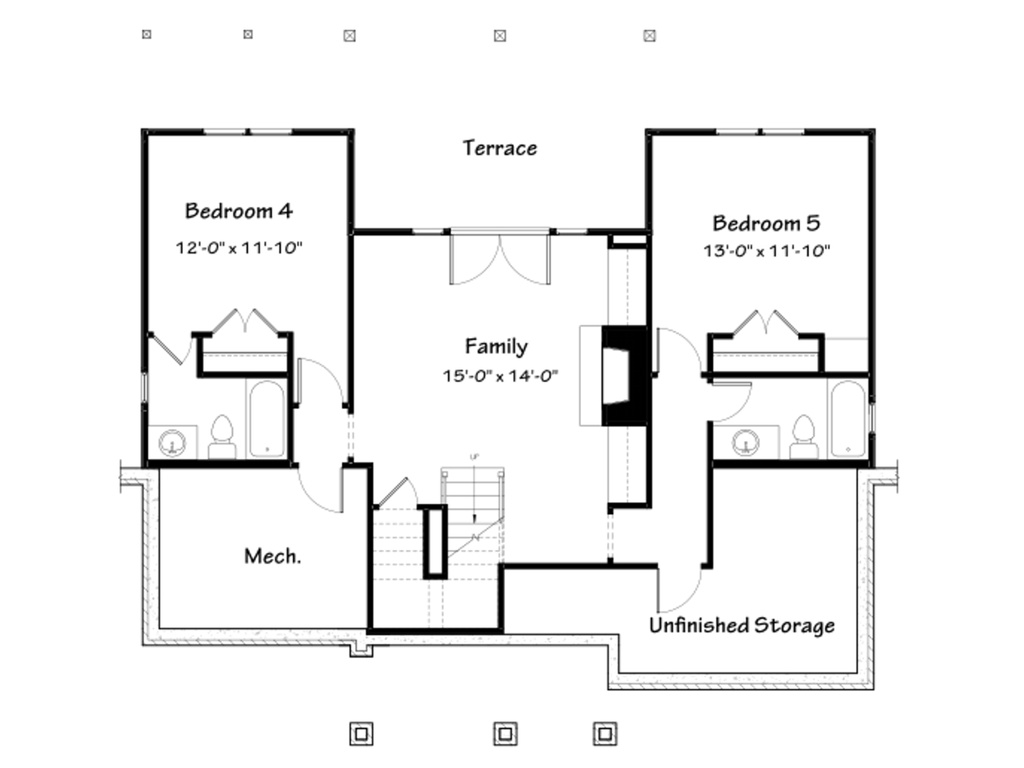 May Isle Cottage - Lower Level Plan