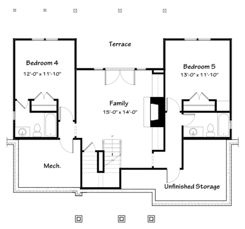 May Isle Cottage - Lower Level Plan