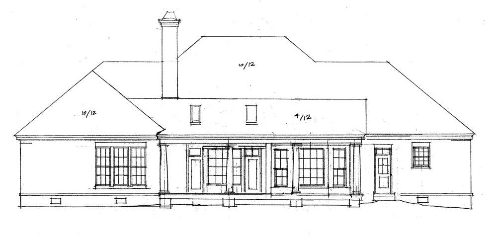 New Rustic Oaks Rear Elevation