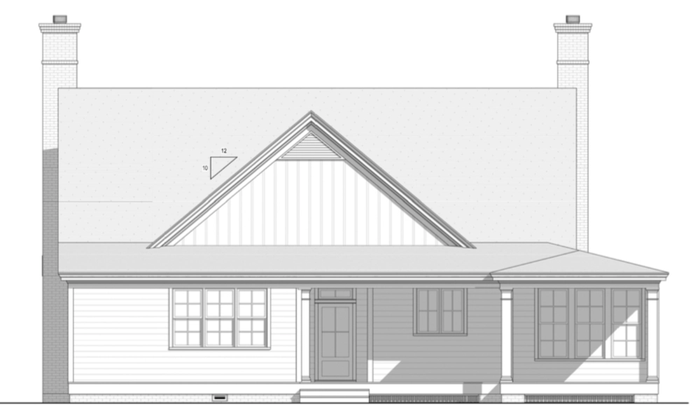 Brandon Hall Rear Elevation