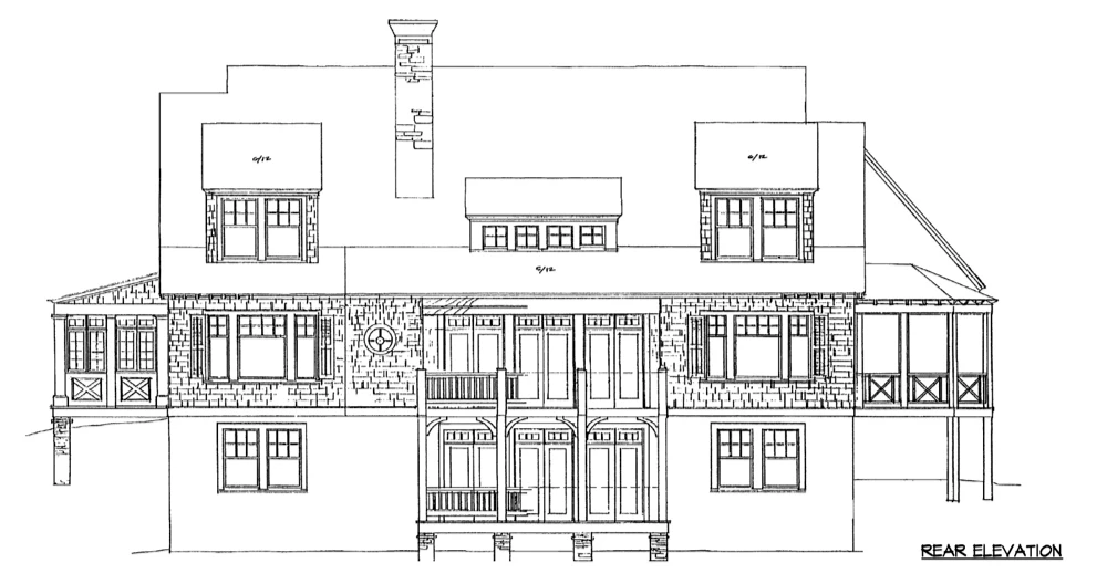 Chestnut Hill Rear Elevation