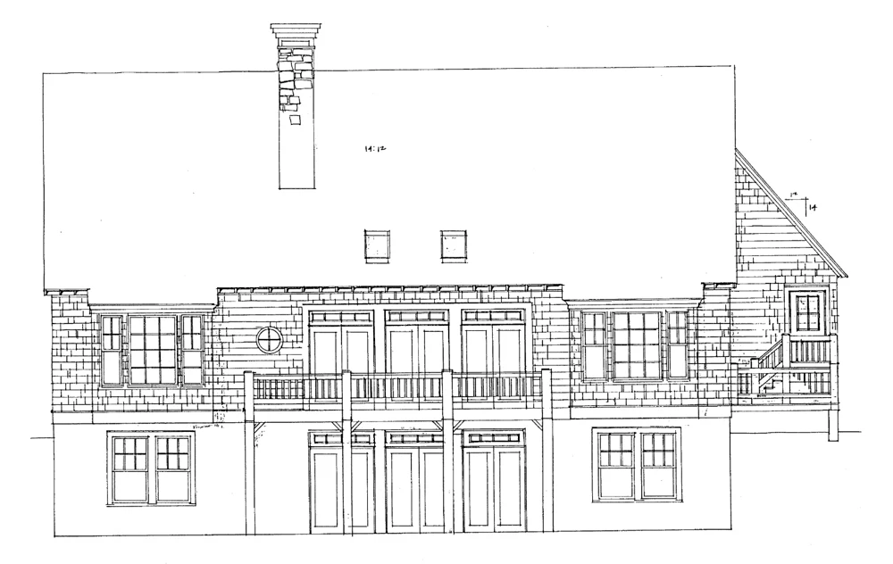 Chestnut Hill Alternate Rear Elevation